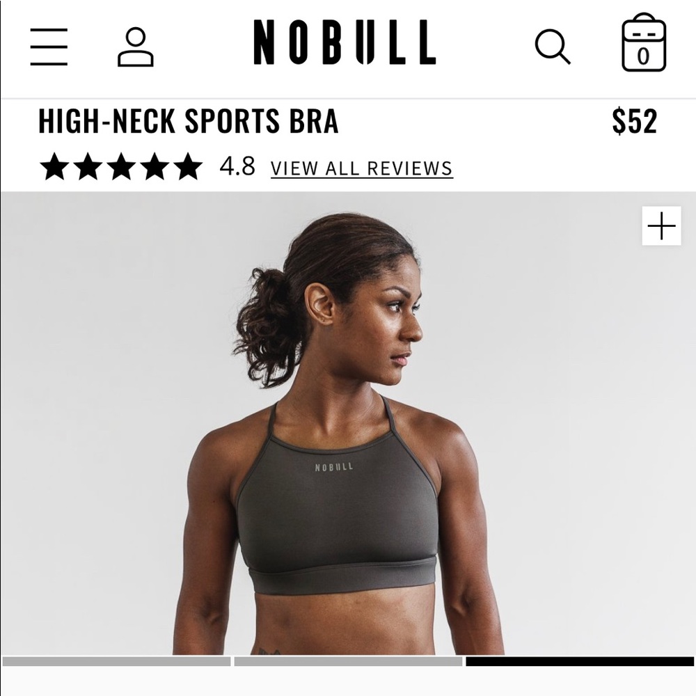 Dark shadow NoBull Project sports bra